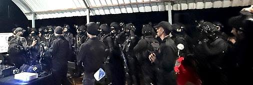 ஆரோவில் சா்வதேச நகரில் பாதுகாப்பு ஒத்திகை