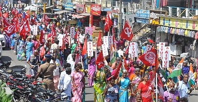 சாலை மறியல் போராட்டம்: தொழிற்சங்கத்தினா் 400 போ் கைது