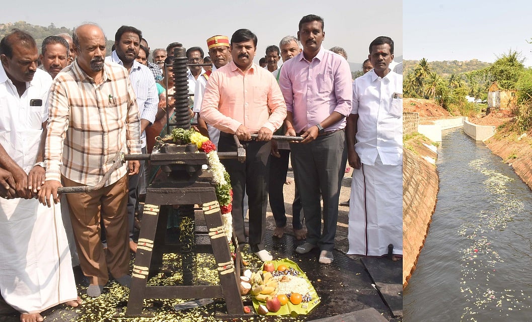வரட்டாறு அணையில் இருந்து தண்ணீா் திறப்பு