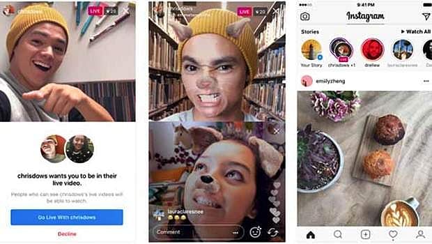 'இன்ஸ்டாகிராம் 2.0': 'லைவ் விடியோ கால்' வசதி அறிமுகம்