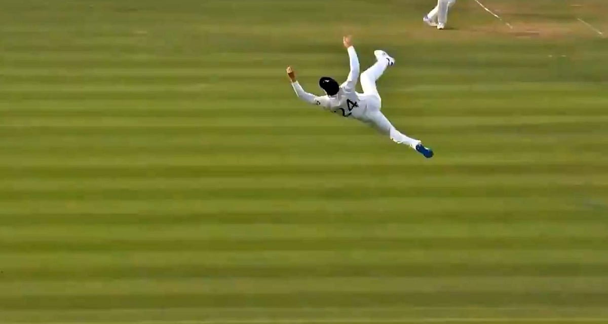 'சூப்பர்மேன்' டென்லியின் சூப்பர் கேட்ச் விடியோ!