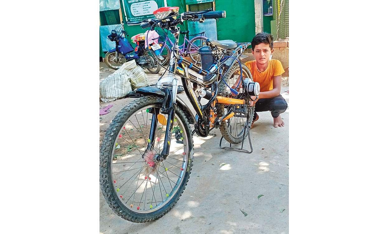 பேட்டரியில் இயங்கும் சைக்கிள்!