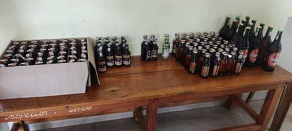 பேட்டையில் 115 மது பாட்டில்கள் பறிமுதல்